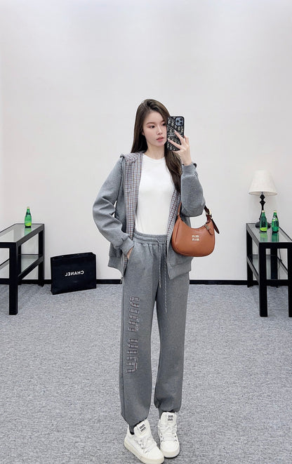 Mi 25 Double sided hooded jacket+long pants pure cotton set