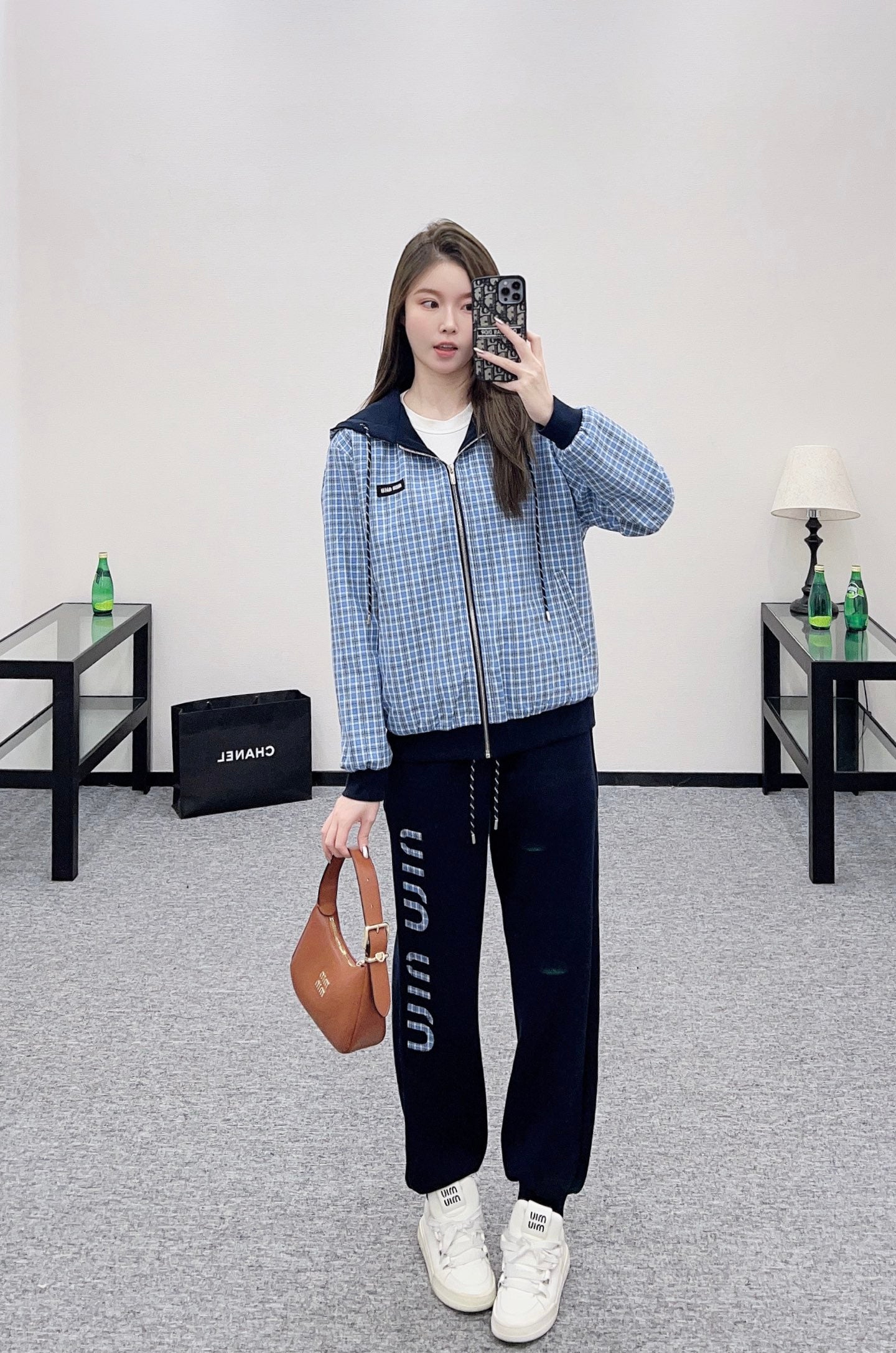 Mi 25 Double sided hooded jacket+long pants pure cotton set