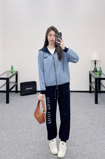 Mi 25 Double sided hooded jacket+long pants pure cotton set