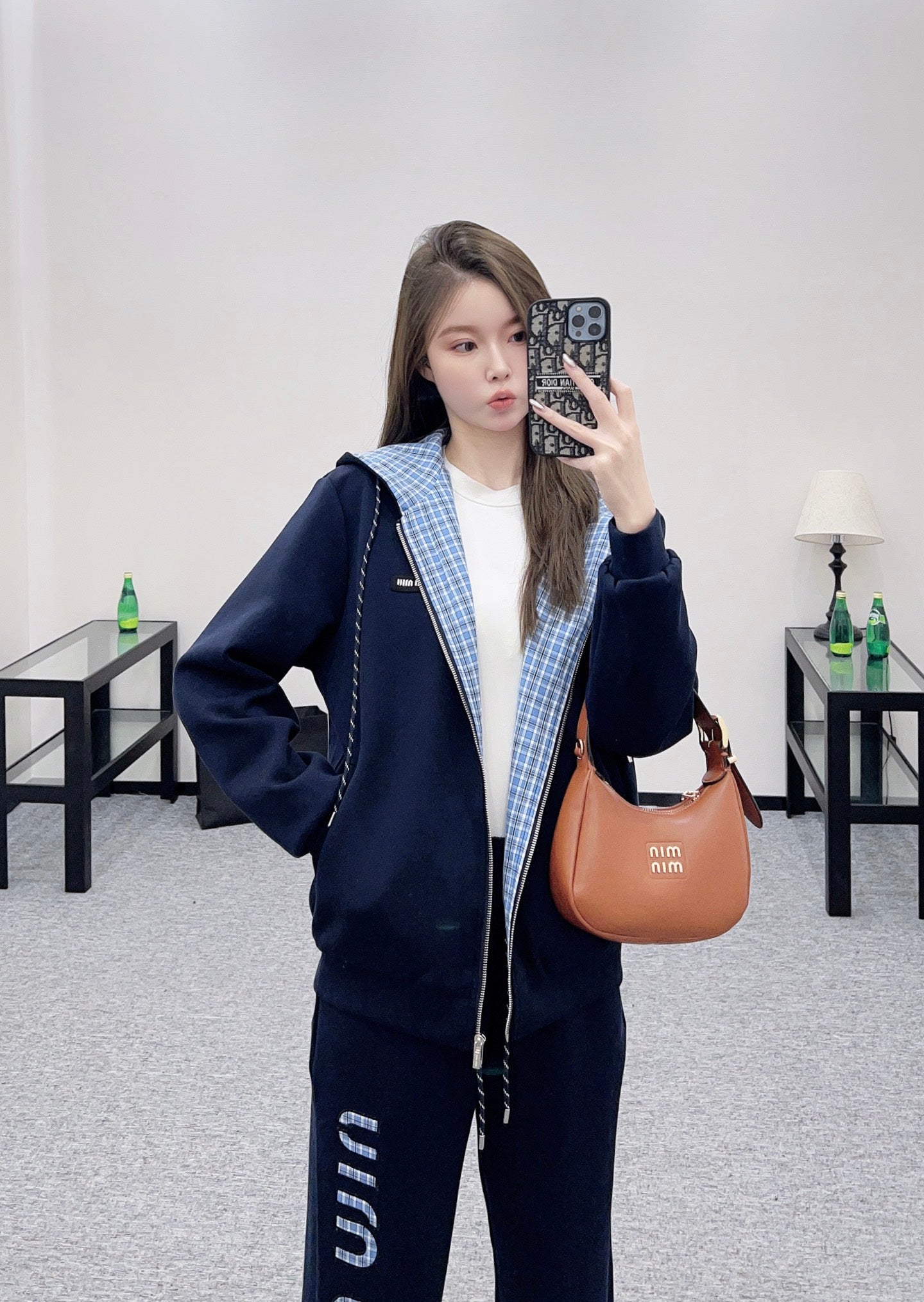 Mi 25 Double sided hooded jacket+long pants pure cotton set