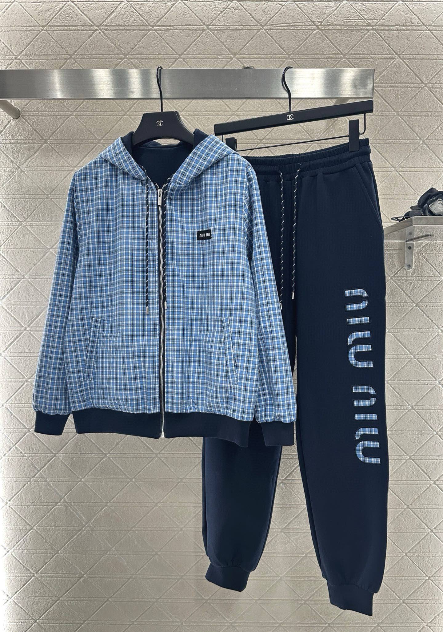 Mi 25 Double sided hooded jacket+long pants pure cotton set