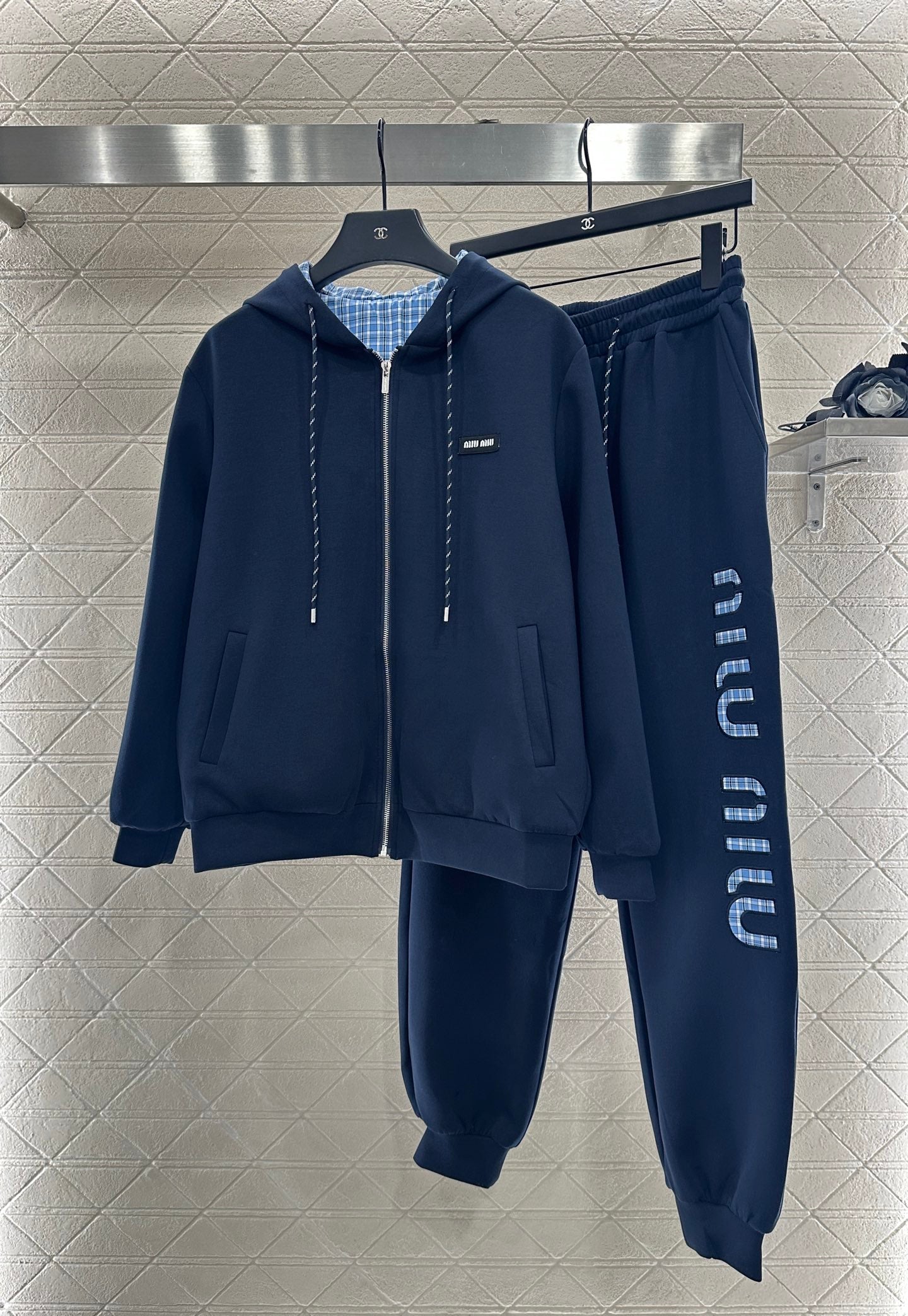 Mi 25 Double sided hooded jacket+long pants pure cotton set