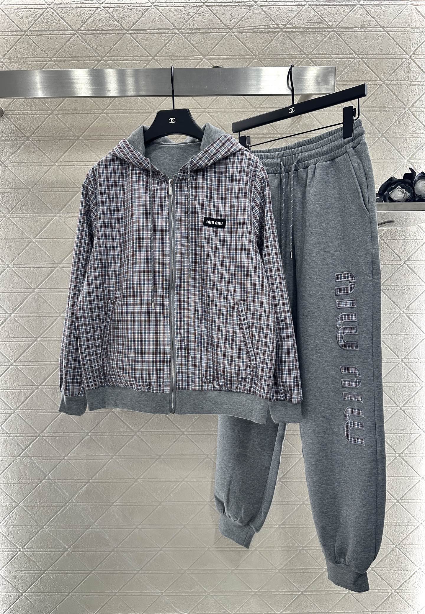 Mi 25 Double sided hooded jacket+long pants pure cotton set