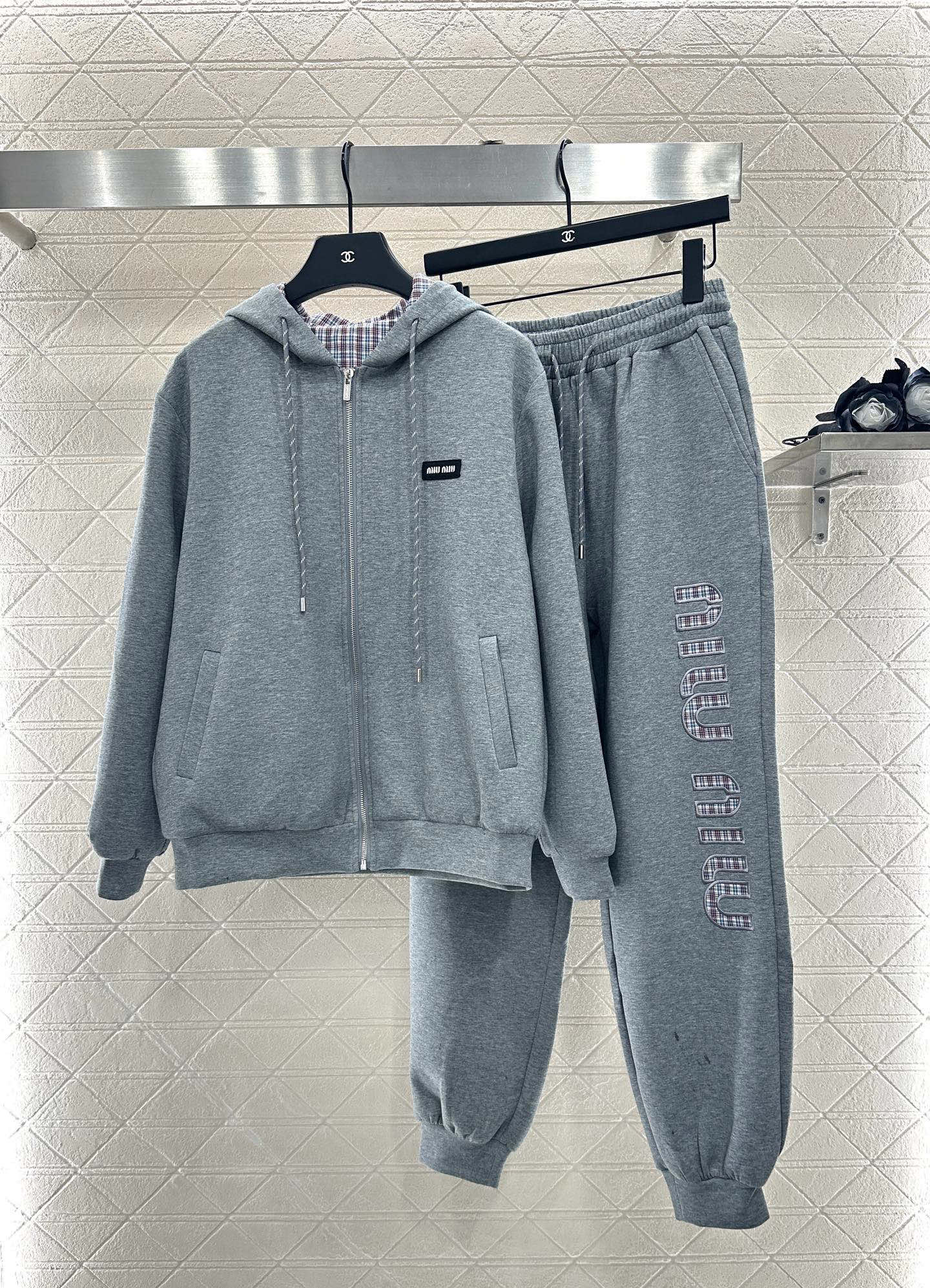 Mi 25 Double sided hooded jacket+long pants pure cotton set
