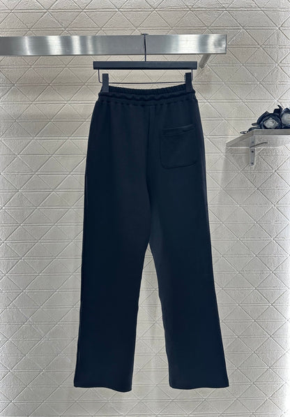 L 25 Hooded dark patterned logo jacket+pants set