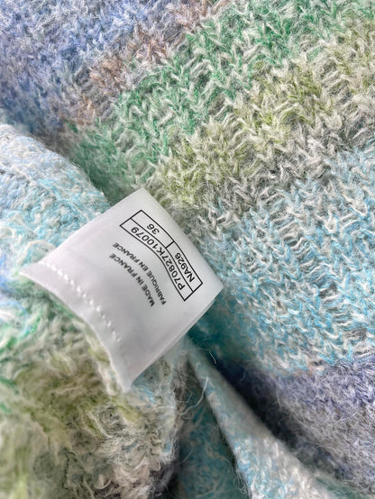 C 25 Gradient-panel mohair loose sweater