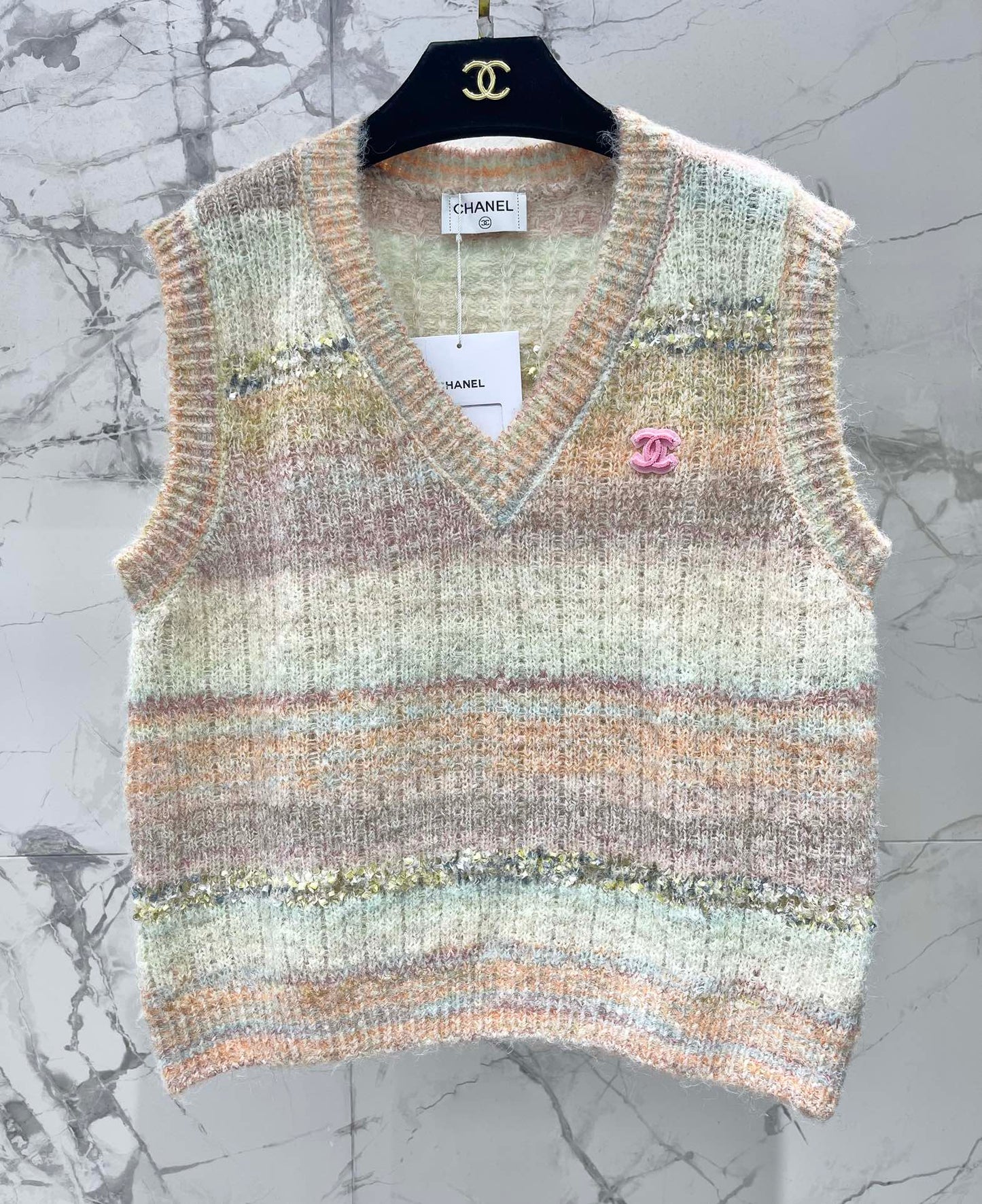 C 25 Gradient mohair vest