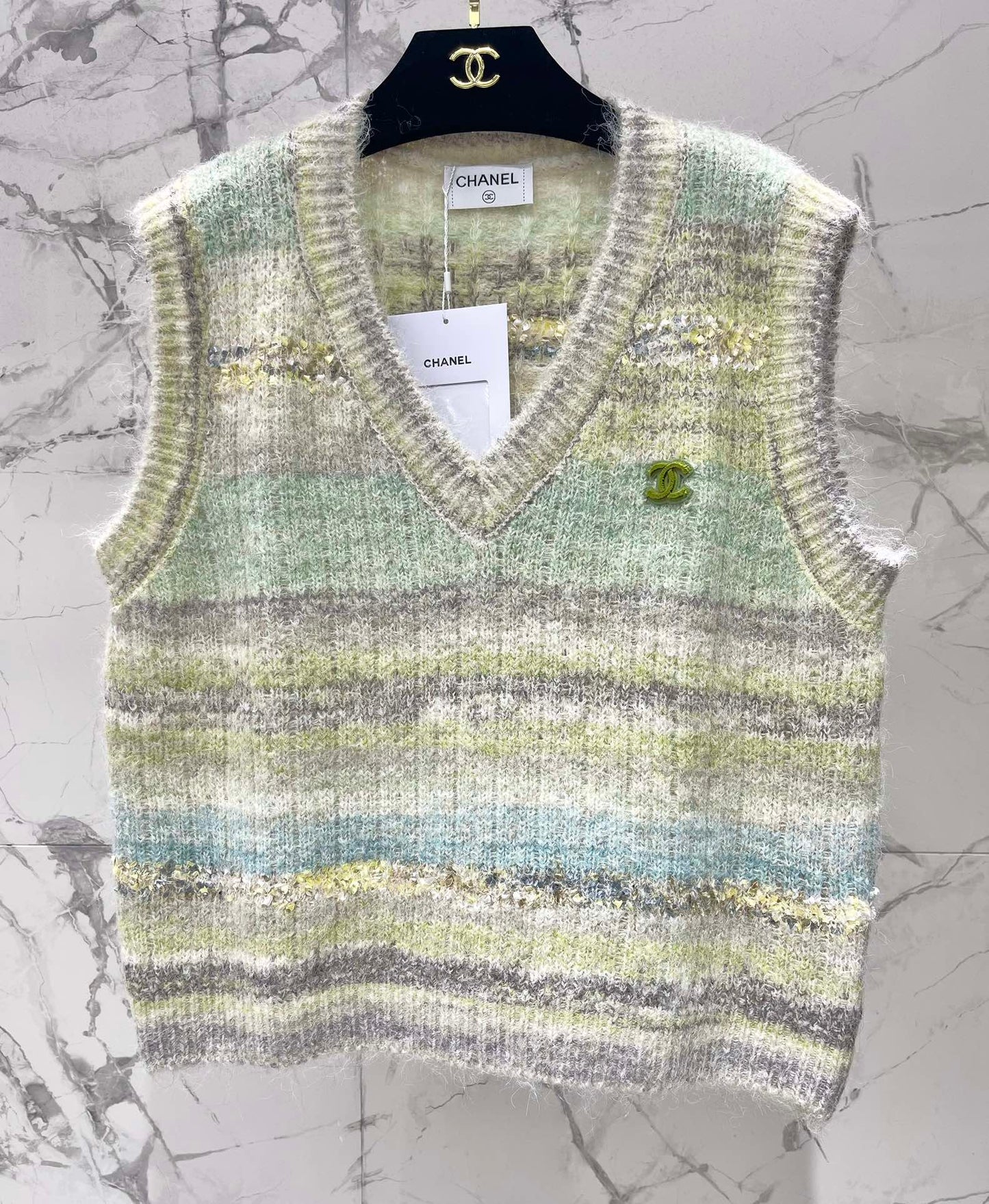 C 25 Gradient mohair vest