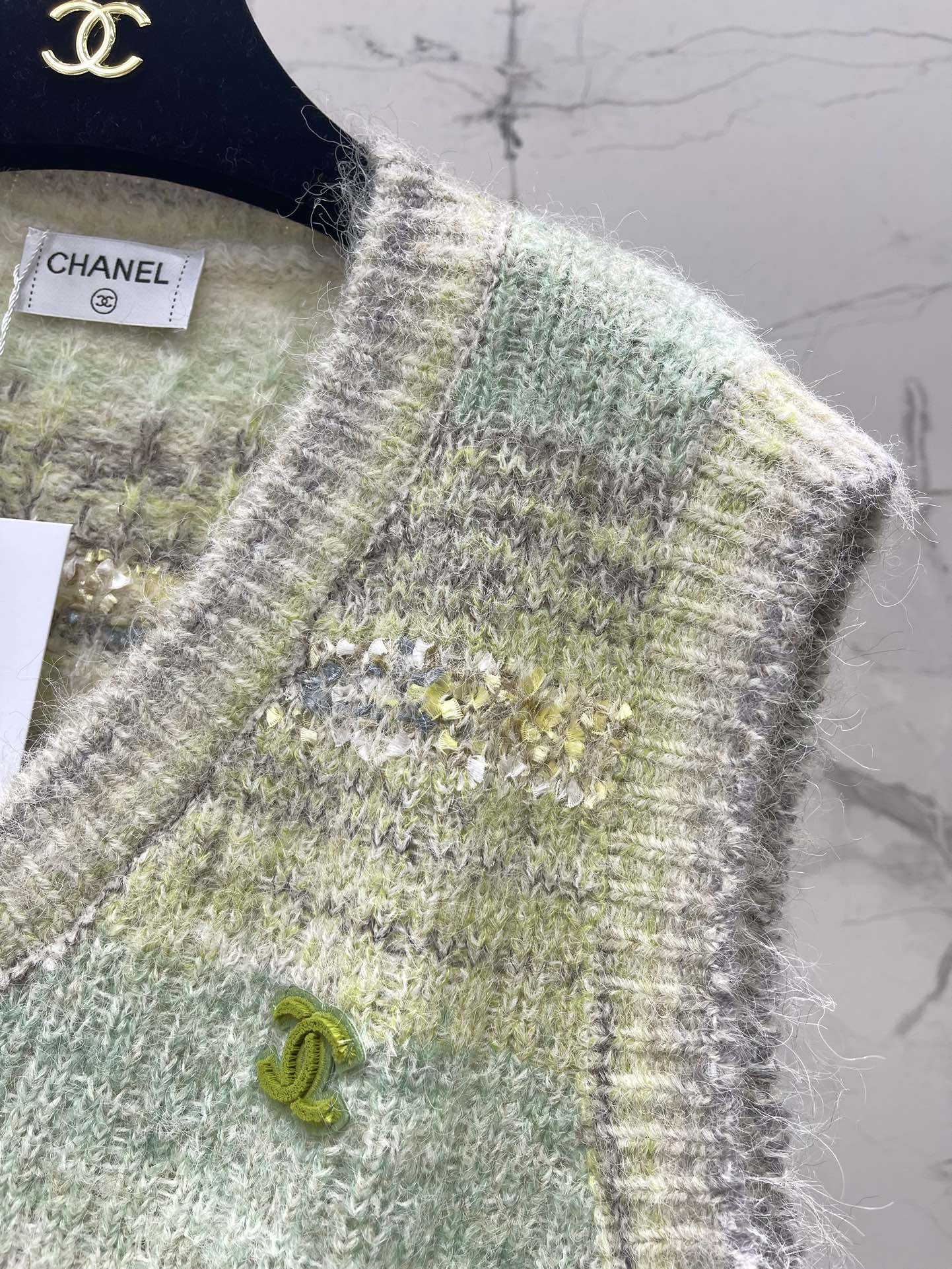 C 25 Gradient mohair vest