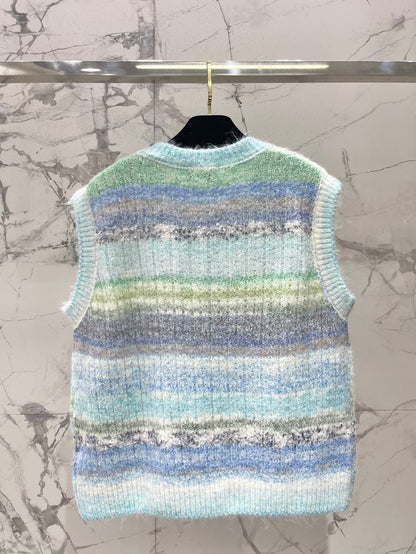 C 25 Gradient mohair vest