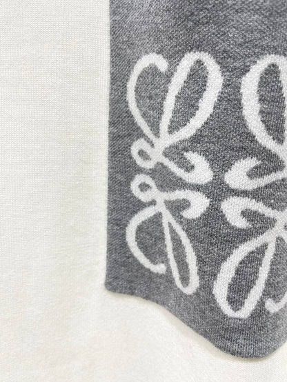 Lo 25 New Loose Cotton Blend Puzzle Pocket Knit wool Sweater