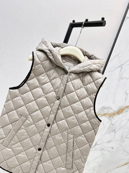 Bru 25 New Diamond Hooded Down Vest Jacket