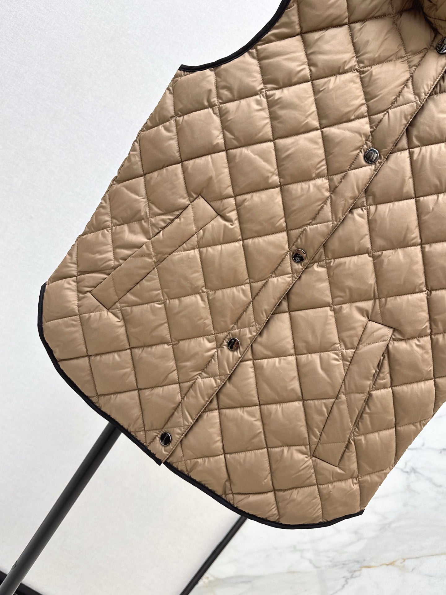 Bru 25 New Diamond Hooded Down Vest Jacket
