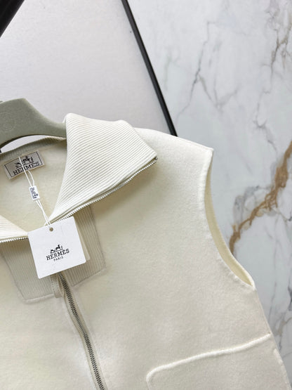 He 25 New wool cashmere vest jacket