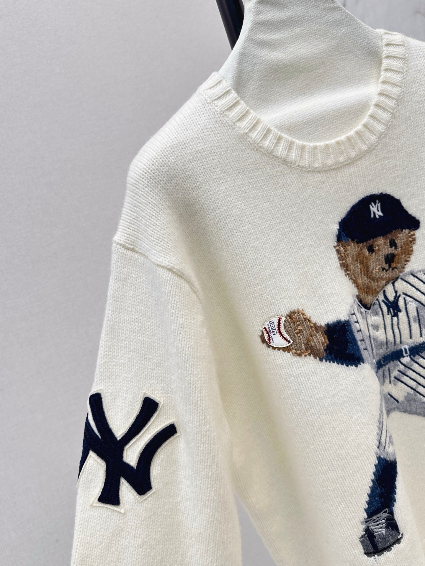 Ral 25 New joint baseball bear wool sweater