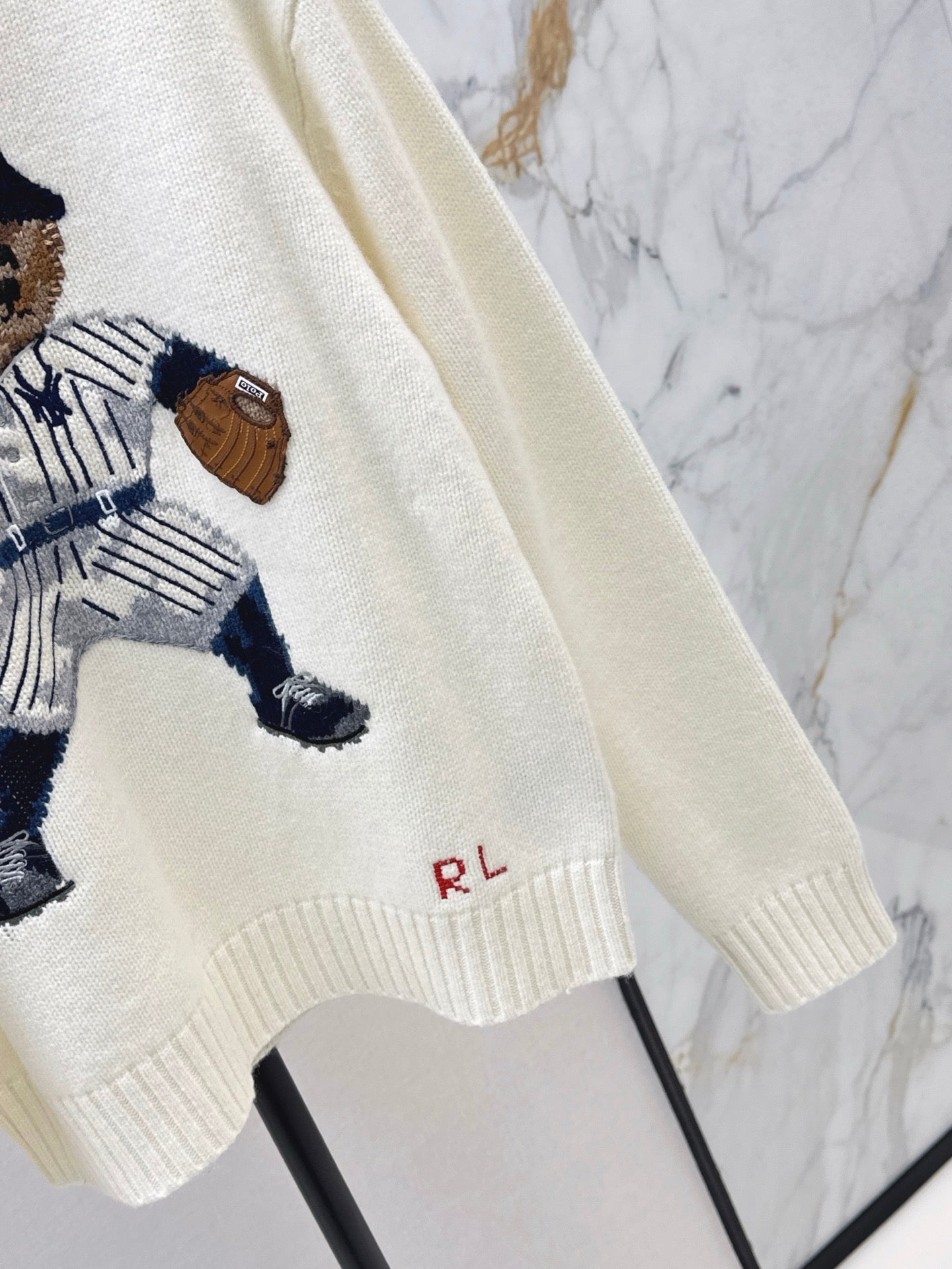 Ral 25 New joint baseball bear wool sweater
