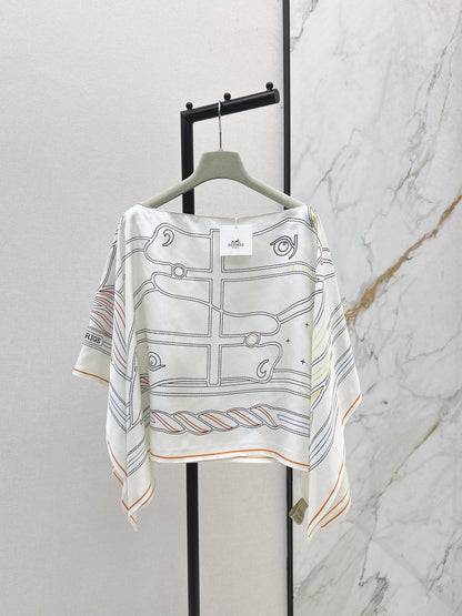 He 25 New style flower silk scarf cape shawl cover