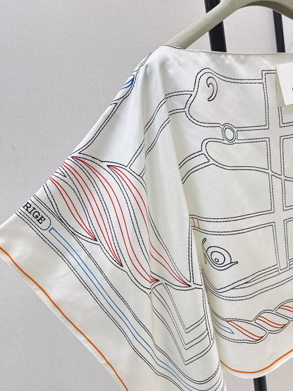 He 25 New style flower silk scarf cape shawl cover