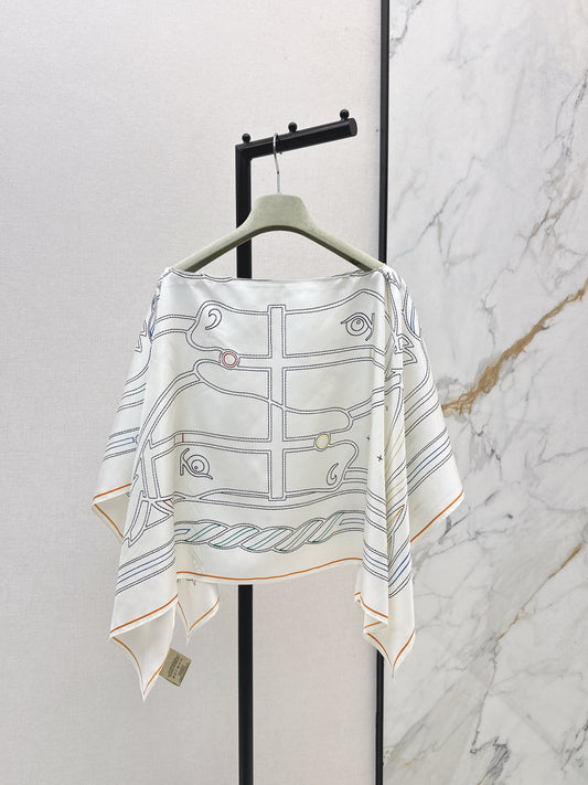 He 25 New style flower silk scarf cape shawl cover