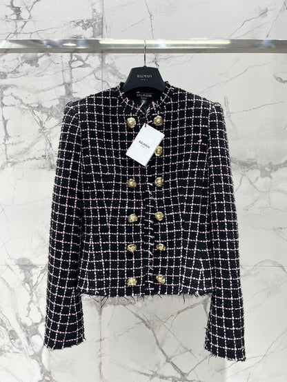 Bal 25 New gold-button tweed suit