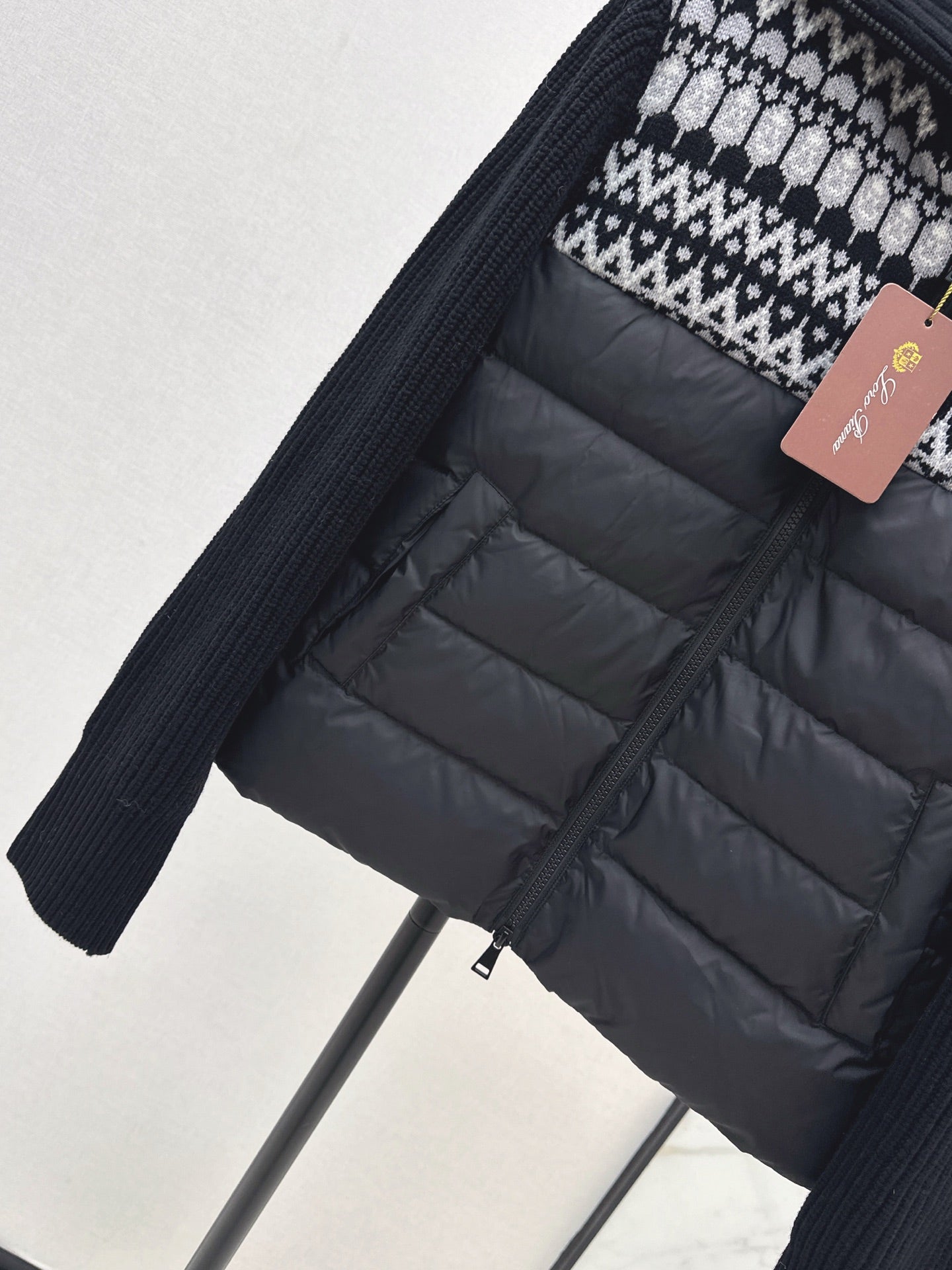 Lor 25 New wool patchwork down jacket
