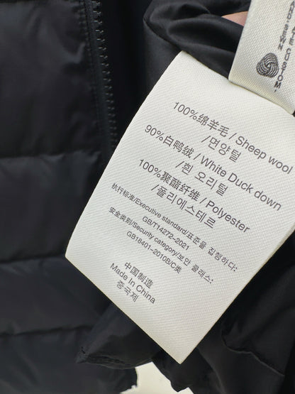 Lor 25 New wool patchwork down jacket
