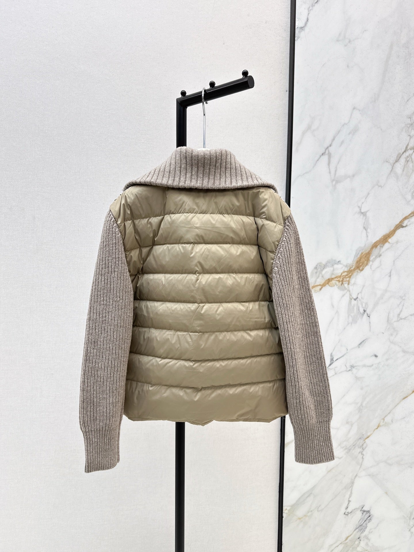 Lor 25 New wool patchwork down jacket