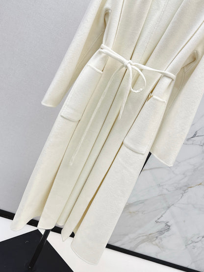 Val 25 New double-faced wool coat（KHAKI/WHITE/BLACK）