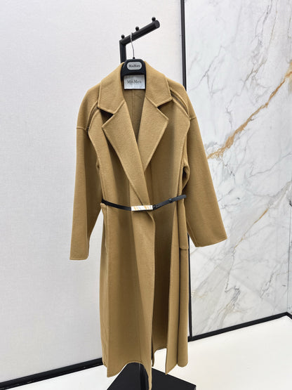 Max 25 New lapel double-sided two-color wool coat (KHAKI/BEIGI)