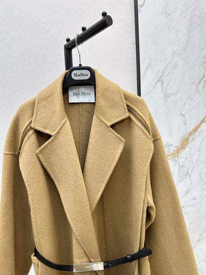 Max 25 New lapel double-sided two-color wool coat (KHAKI/BEIGI)