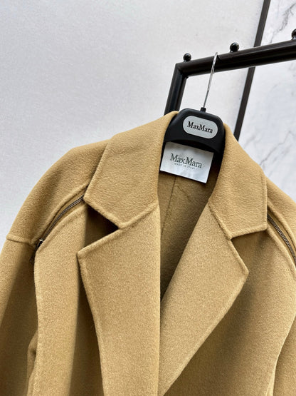 Max 25 New lapel double-sided two-color wool coat (KHAKI/BEIGI)