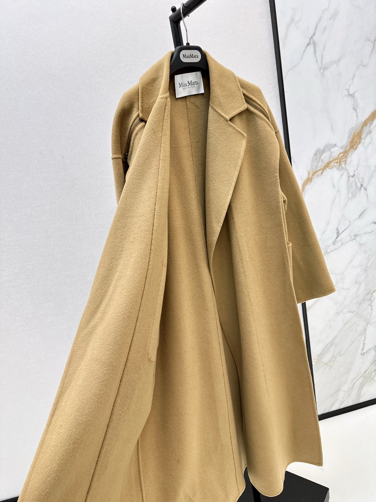 Max 25 New lapel double-sided two-color wool coat (KHAKI/BEIGI)