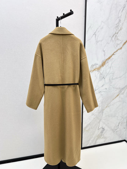 Max 25 New lapel double-sided two-color wool coat (KHAKI/BEIGI)