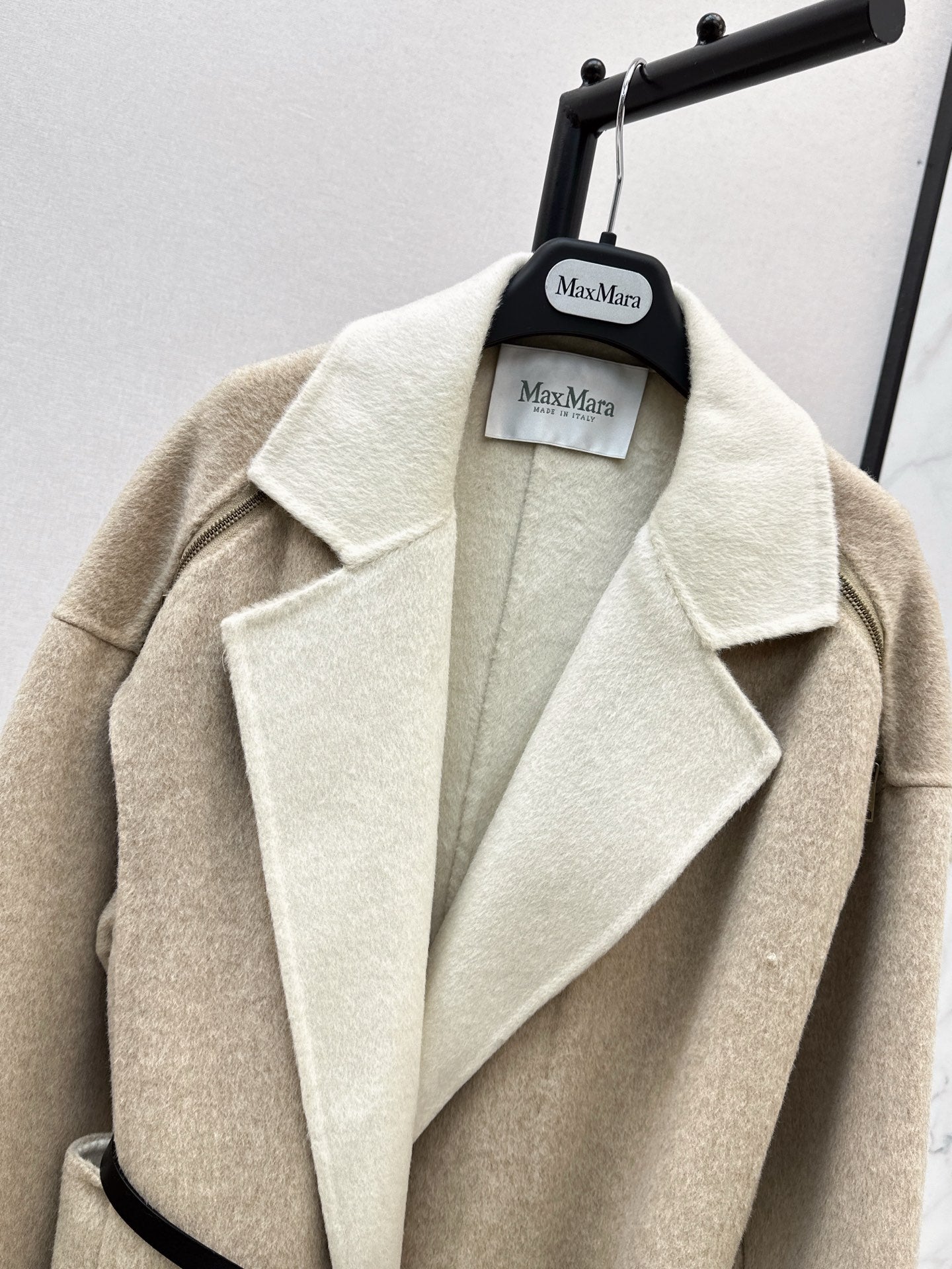 Max 25 New lapel double-sided two-color wool coat (KHAKI/BEIGI)