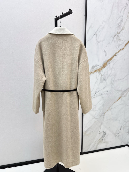 Max 25 New lapel double-sided two-color wool coat (KHAKI/BEIGI)