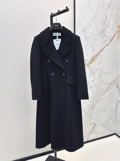 Max 25 New double-breasted lapel double-faced wool coat(WHITE/BLACK/KHAKI)