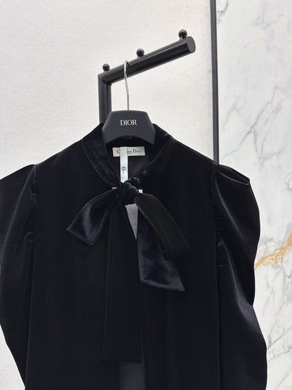 Di 25 New Velvet Ribbon Cape Coat