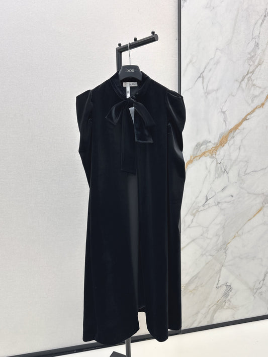 Di 25 New Velvet Ribbon Cape Coat