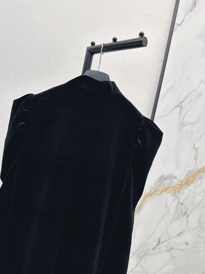 Di 25 New Velvet Ribbon Cape Coat