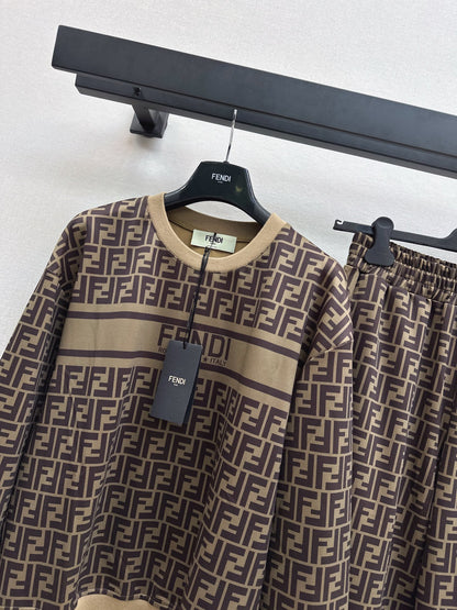 Fe 25 New classic monogram logo casual suit