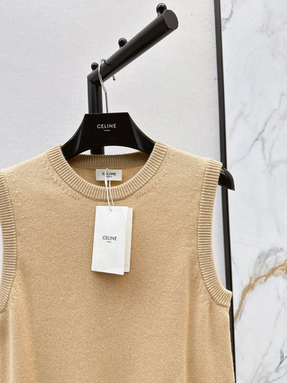Ce 25 New classic embroidered sleeveless sweater