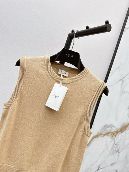 Ce 25 New classic embroidered sleeveless sweater