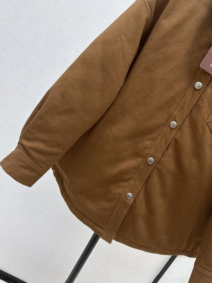 Lor 25fw new style bread padded jacket(KHAKI/WHITE)