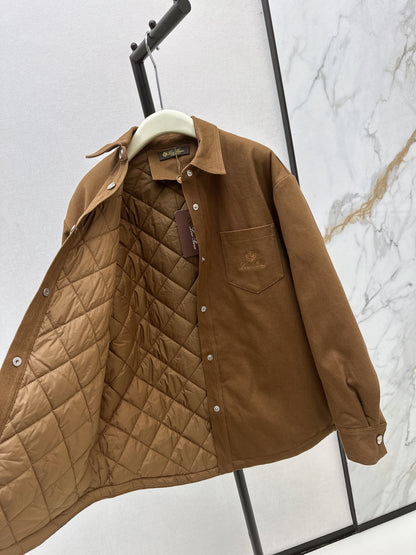 Lor 25fw new style bread padded jacket(KHAKI/WHITE)