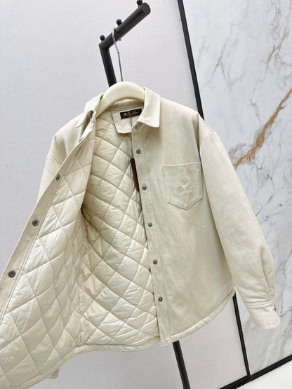Lor 25fw new style bread padded jacket(KHAKI/WHITE)