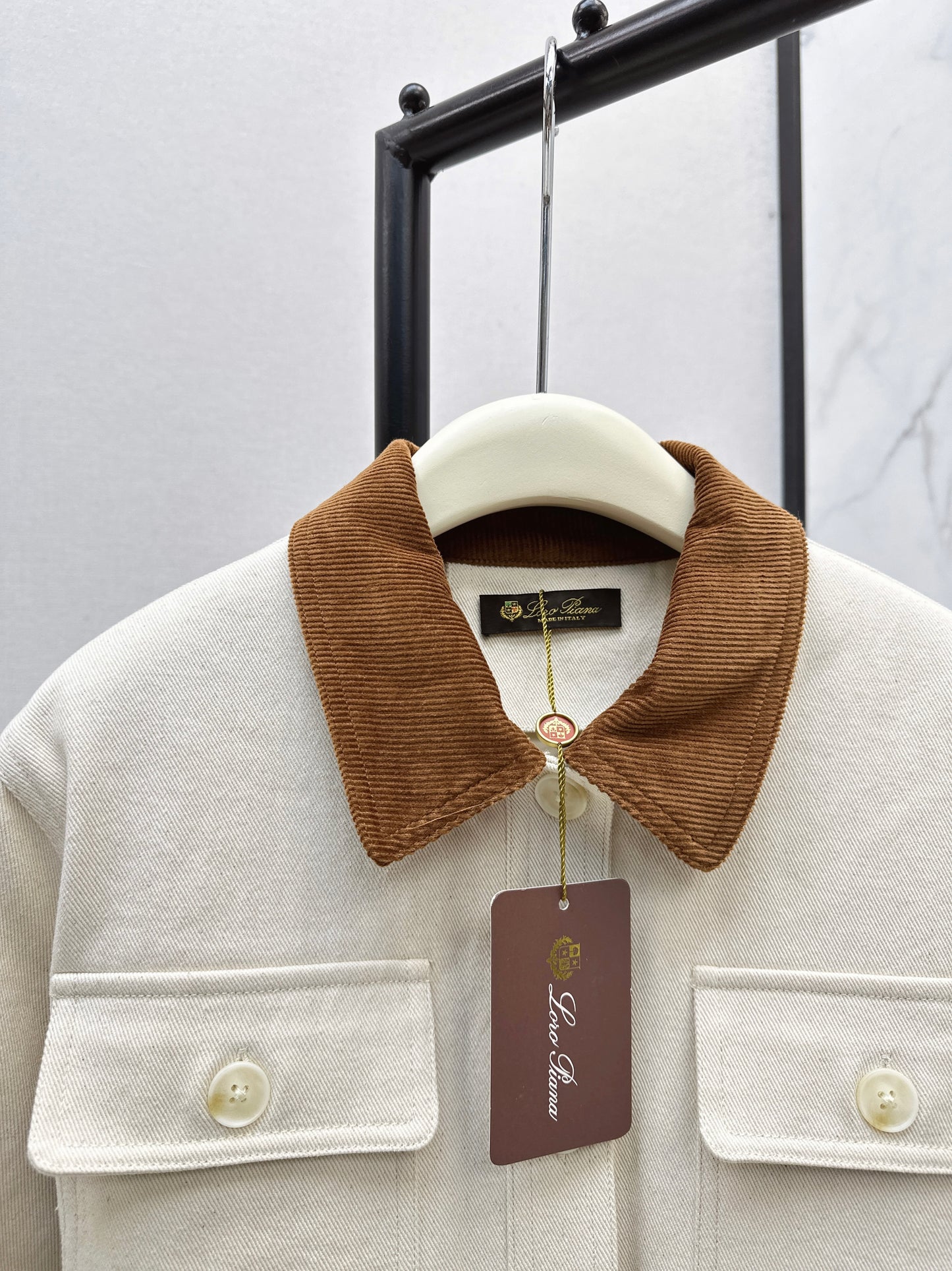 Lor 25fw New style quilted windbreaker with waist design(KHAKI/BEIGI)