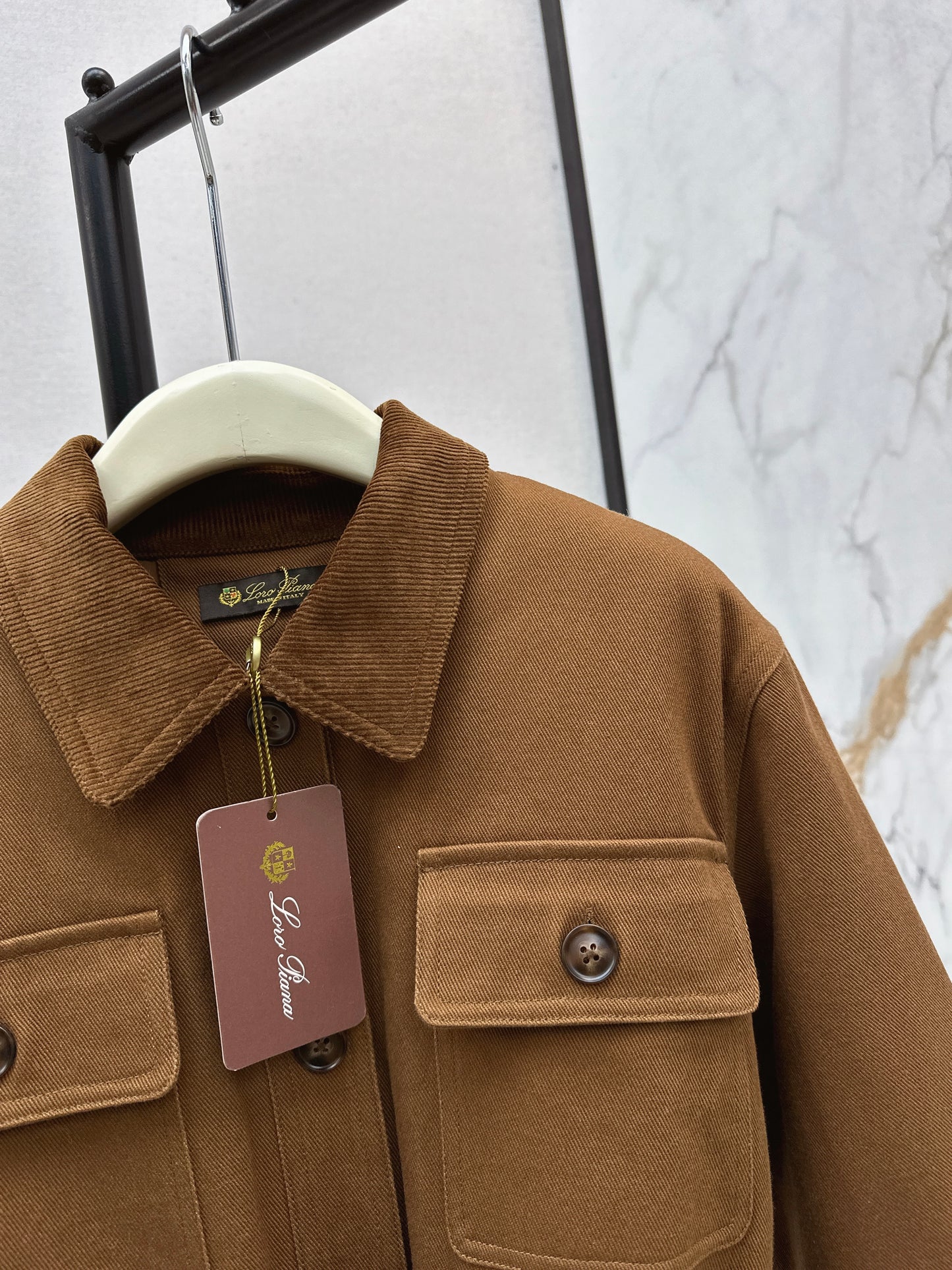 Lor 25fw New style quilted windbreaker with waist design(KHAKI/BEIGI)