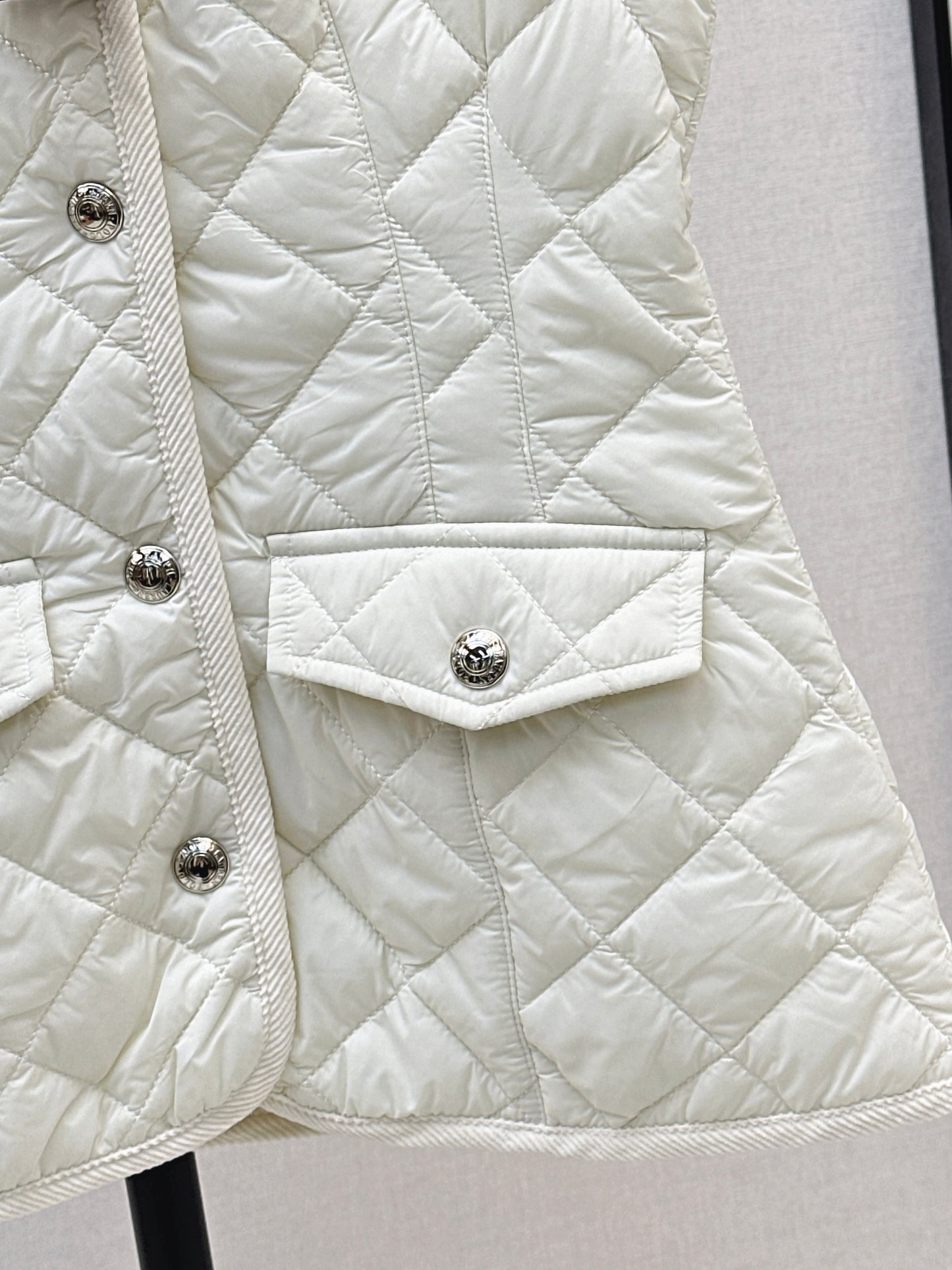 Ral 25 New retro pony pattern embroidery padded vest jacket(WHITE/KHAKI/NAVY)