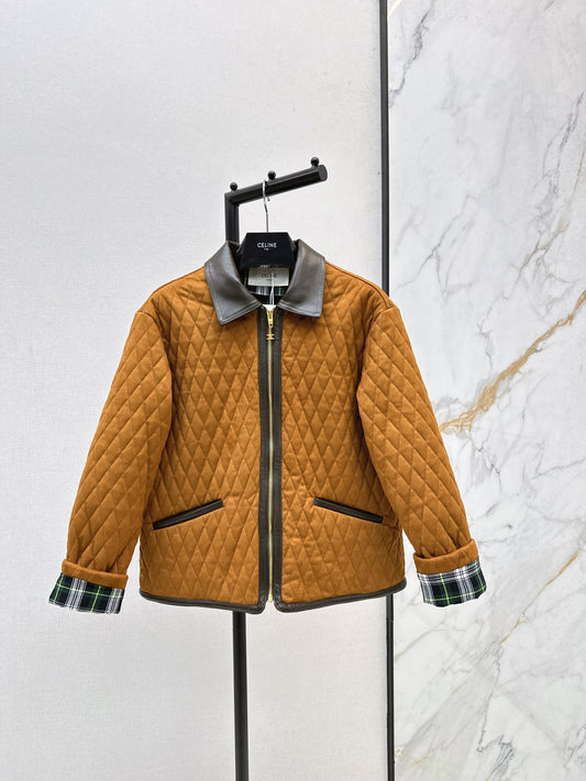 Ce 25 New diamond quilted suede jacket