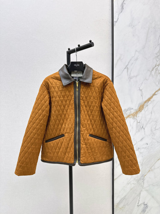 Ce 25 New diamond quilted suede jacket
